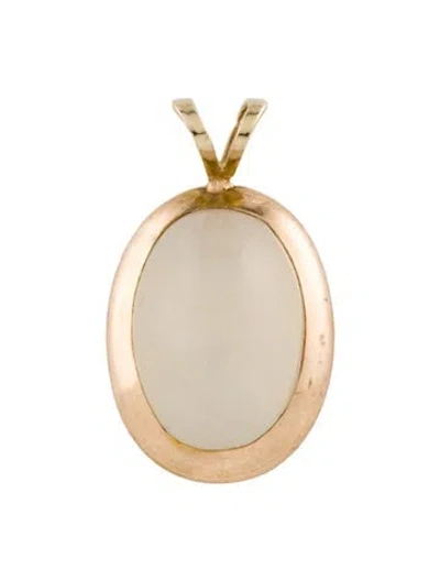 Pre-owned Pendant 14k Quartz  In Multi