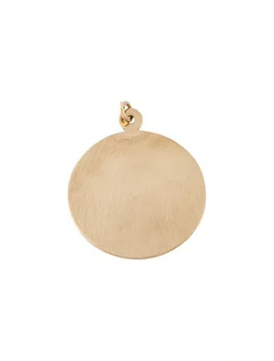 Pre-owned Pendant 14k Round Tag , 1.25" In Multi