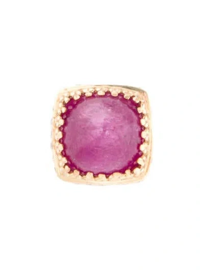 Pre-owned Pendant 14k Ruby & Diamond  In Multi
