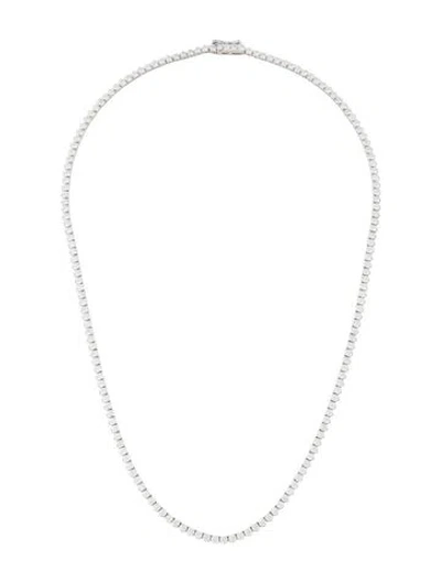 Pre-owned Pendant 14k Ruby & Diamond  Necklace, 18" In Multi