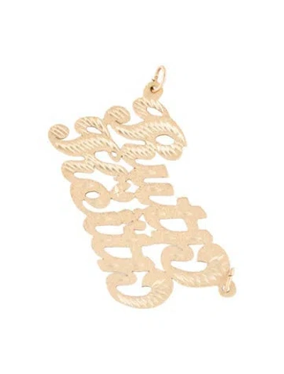 Pre-owned Pendant 14k 'ruth & Keith'  In Multi