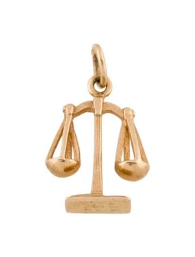 Pre-owned Pendant 14k Scales , 1" In Multi