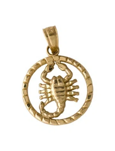 Pre-owned Pendant 14k Scorpio , 0.75" In Multi