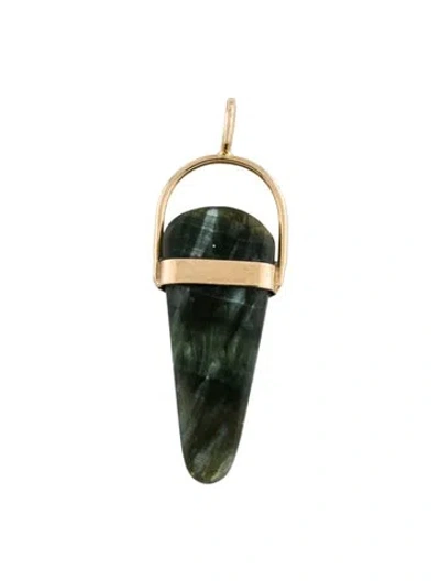 Pre-owned Pendant 14k Seraphinite , 1.75" In Multi