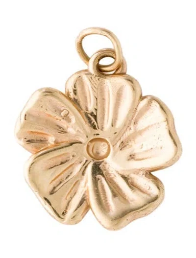 Pre-owned Pendant 14k Small Flower , 0.5" In Multi