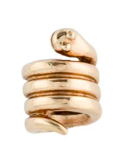 Pre-owned Pendant 14k Snake Slider , 0.25" In Multi