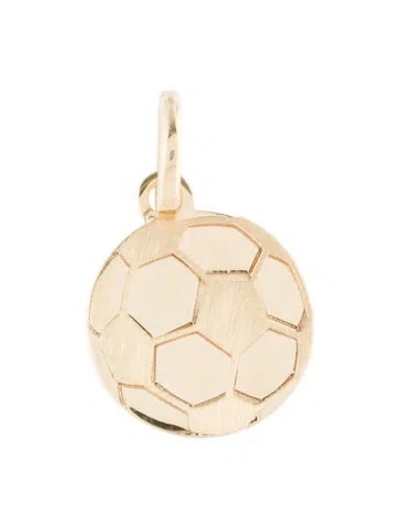 Pre-owned Pendant 14k "soccer Ball"  In Multi