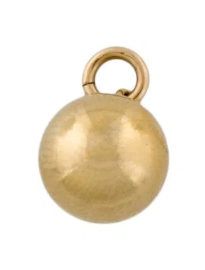 Pre-owned Pendant 14k Sphere  In Multi