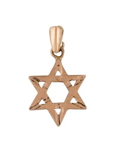 Pre-owned Pendant 14k Star Of David  In Multi