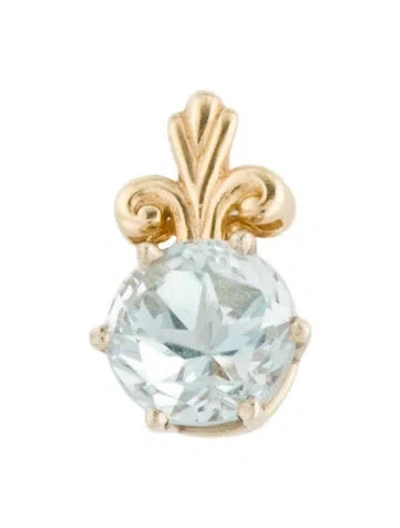 Pre-owned Pendant 14k Topaz , 0.5" In Multi