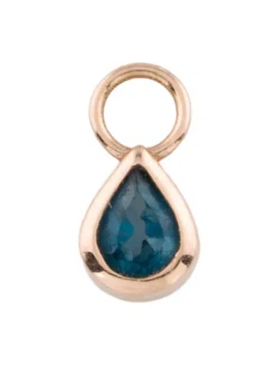 Pre-owned Pendant 14k Topaz  In Multi