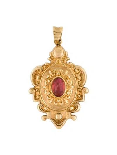 Pre-owned Pendant 14k Tourmaline , 1.25" In Multi
