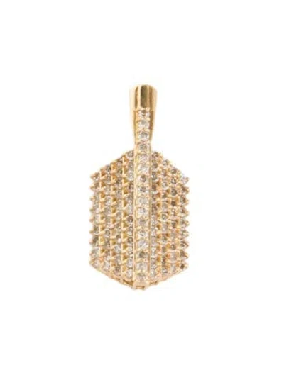 Pre-owned Pendant 18k 1.00ctw Diamond  In Multi