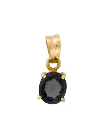 Pre-owned Pendant 18k 1.12ct Spinel Solitaire , 0.5" In Multi