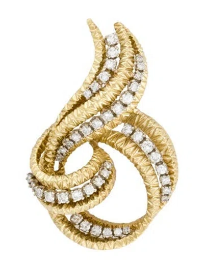 Pre-owned Pendant 18k 1.54ctw Diamond  In Multi