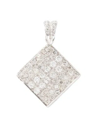 Pre-owned Pendant 18k 1.73ctw Diamond  In Multi
