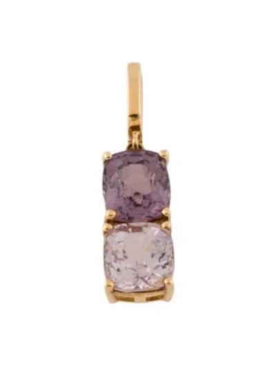 Pre-owned Pendant 18k 1.77ctw Spinel , 0.75" In Multi