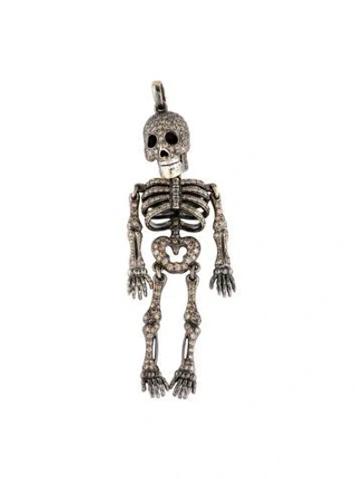 Pre-owned Pendant 18k 2.07ctw Diamond Skeleton  In Multi