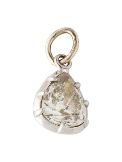 Pre-owned Pendant 18k 2.15ct Diamond  In Multi