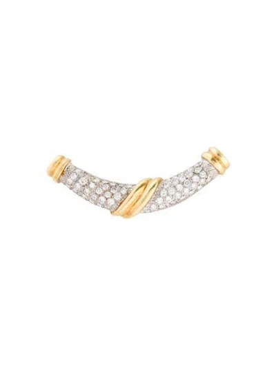 Pre-owned Pendant 18k 2.40ctw Diamond , 2.25" In Multi