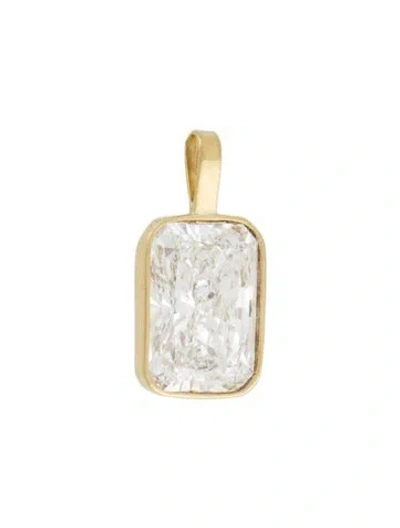 Pre-owned Pendant 18k 5.05ct. Lab-grown Diamond , 0.75" In Multi
