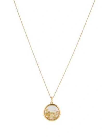 Pre-owned Pendant 18k Astra Diamond  Necklace, 18" In Multi