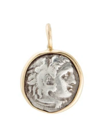 Pre-owned Pendant 18k Coin  In Multi