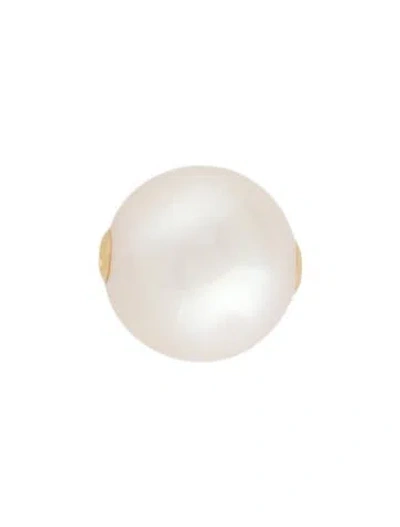Pre-owned Pendant 18k Cultured Pearl Slide  In Multi