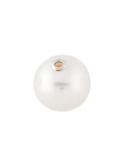 Pre-owned Pendant 18k Cultured Pearl Slide  In Multi