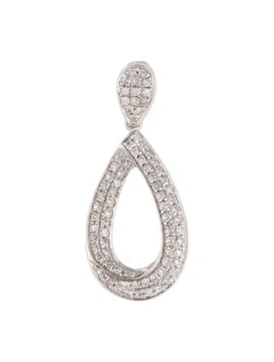 Pre-owned Pendant 18k Diamond  In Multi