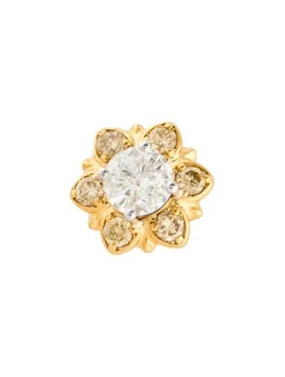 Pre-owned Pendant 18k Diamond  In Multi