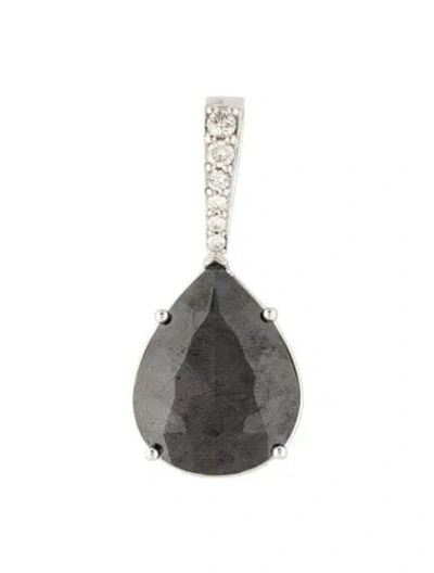 Pre-owned Pendant 18k Diamond  Necklace In Multi