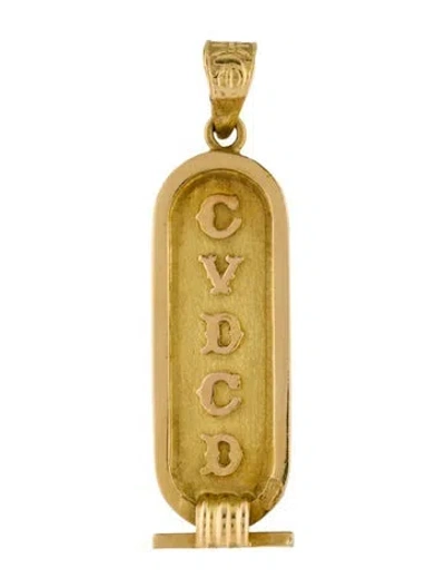 Pre-owned Pendant 18k Egyptian  In Multi