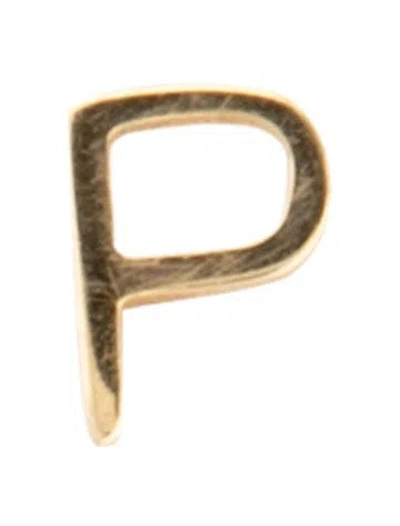 Pre-owned Pendant 18k Initial 'p' Charm In Multi