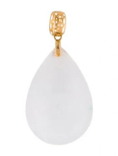 Pre-owned Pendant 18k Jadeite , 0.75" In Multi