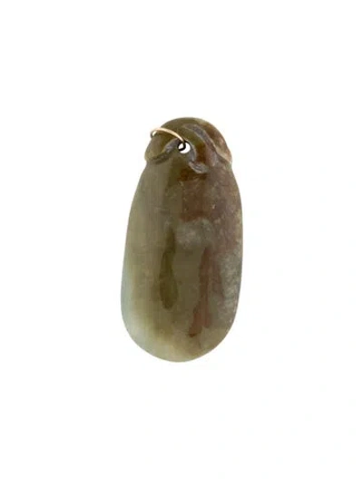 Pre-owned Pendant 18k Jadeite  In Multi