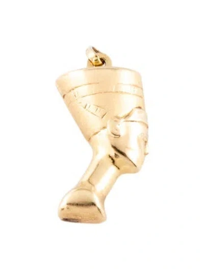 Pre-owned Pendant 18k Nefertiti  In Multi