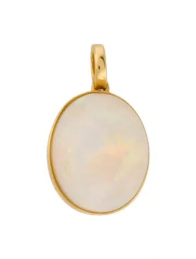 Pre-owned Pendant 18k Opal  In Multi
