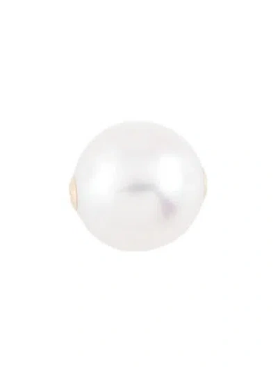 Pre-owned Pendant 18k Pearl Charm, 0.5" In Multi