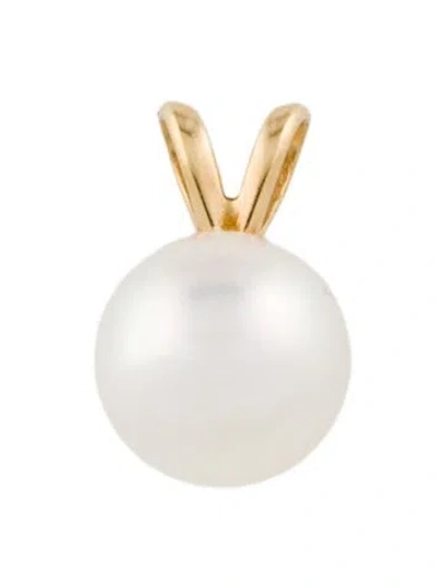 Pre-owned Pendant 18k Pearl , 0.5" In Multi