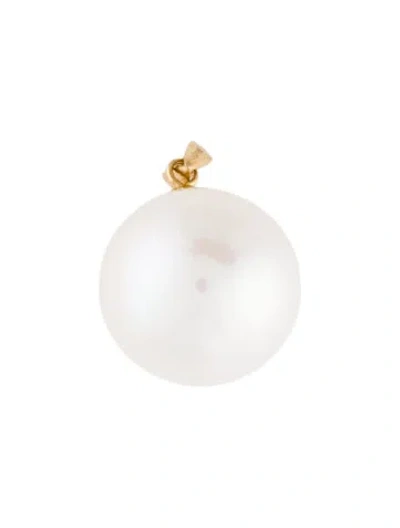 Pre-owned Pendant 18k Pearl , 0.75" In Multi