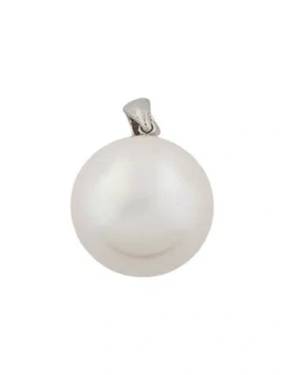 Pre-owned Pendant 18k Pearl  In Multi