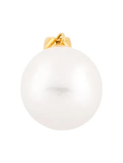 Pre-owned Pendant 18k Pearl  In Multi