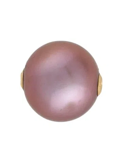 Pre-owned Pendant 18k Pearl  In Multi