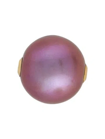 Pre-owned Pendant 18k Pearl  In Multi
