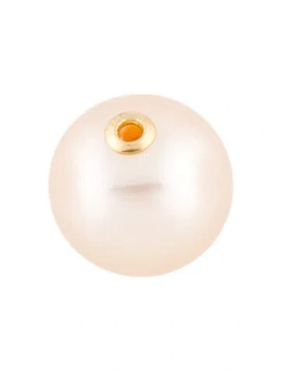 Pre-owned Pendant 18k Pearl Slide  In Multi