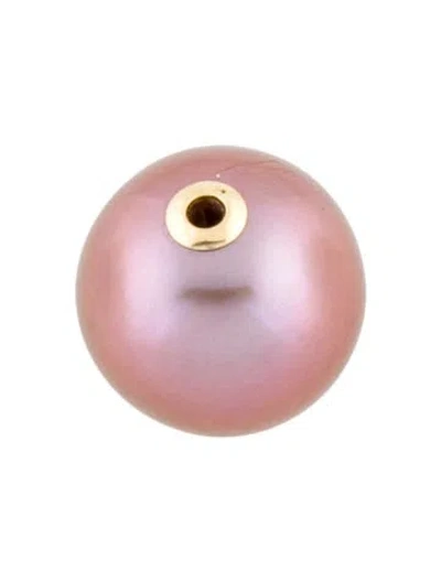 Pre-owned Pendant 18k Pearl Slide  In Multi