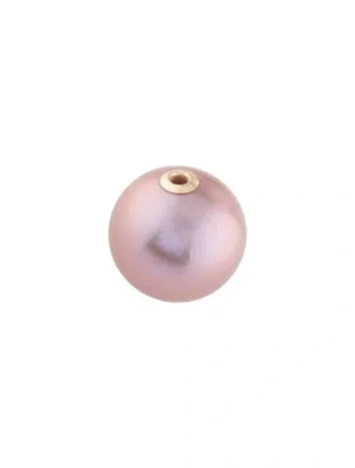 Pre-owned Pendant 18k Pearl Slider , 0.5" In Multi