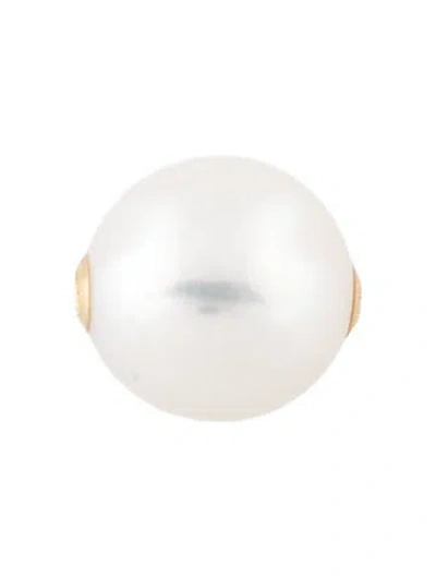 Pre-owned Pendant 18k Pearl Slider , 0.5" In Multi