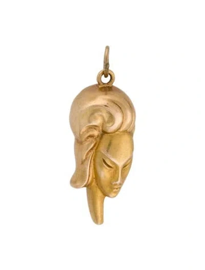Pre-owned Pendant 18k , 1.5" In Multi
